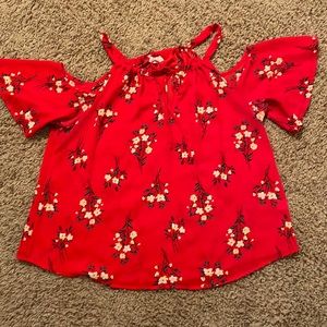 Cold shoulder blouse